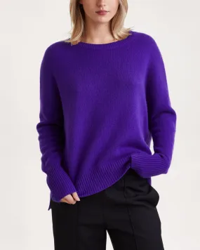 LISA YANG   Sweater Mila Cashmere Lila/blå 